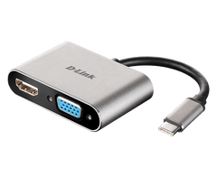 CU433M 2 in 1USB-C Dongle Type-C To VGA+ HDMI