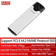 M.2 NVMe External SSD Enclosure Lenovo