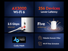 Cudy M3000 AX3000 Mesh Unit 2.5G Port