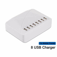 USB Charger 8Ports EU Plug