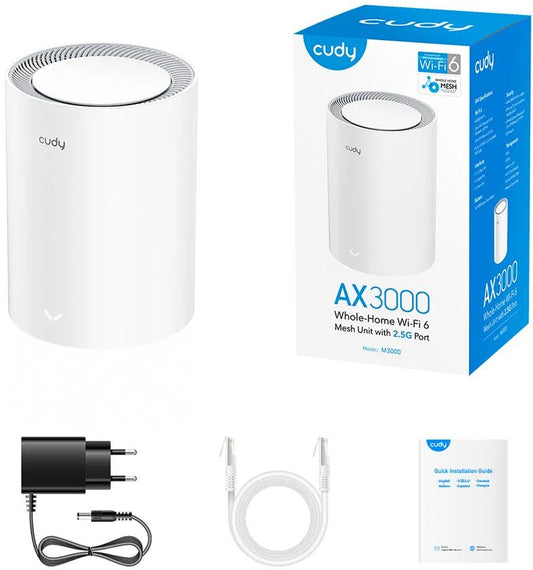 Cudy M3000 AX3000 Mesh Unit 2.5G Port